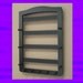 jewelry rack holder organizer black for necklaces, bracelets and earrings large 11 PEG -  WALL MOUNT 80 pairs-