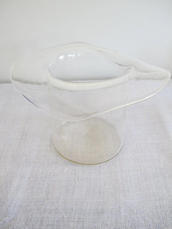 1920s Glass Top Hat Vase