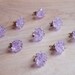 Glass Cluster Dot Earrings - Lilac