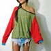 Burn Out Super Loose Raglan Sports Tunic (Reserved)