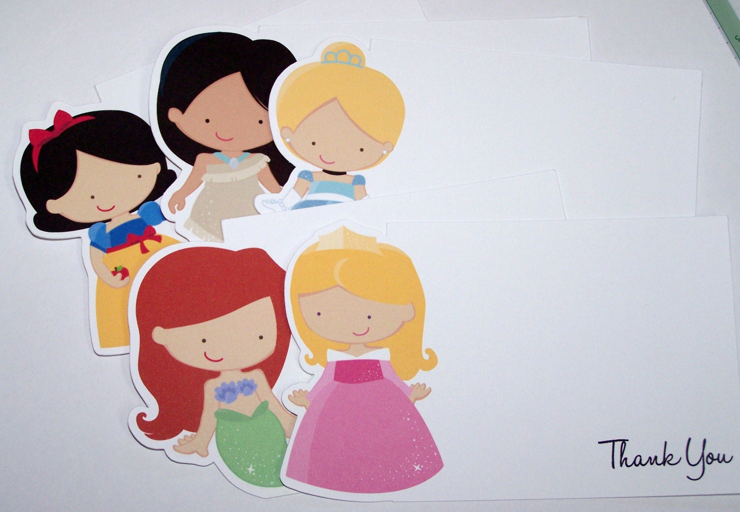 Princess Party - Set of 10 Assorted Princess Thank You Cards by The Birthday House Il_170x135