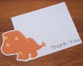 Dinosaur Party - Set of 8 Orange Dino Thank You Cards by The Birthday House Il_170x135