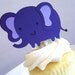 Circus Birthday Party - Big Top Circus Cupcake Toppers, Set of 12