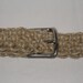 Handmade Macrame Hemp Belt - for men and women - adjustable with a buckle