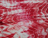 Organic Cotton Gauze Shibori Fabric Fat Quarter in Red