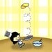 Flipping Pancakes 5 x 7 Art Print
