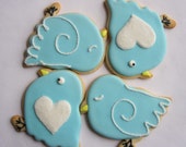 BABY BLUEBIRD Sugar Cookie Party Favors, 1 Dozen - sugarandflour