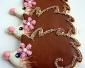 HAPPY HEDGEHOG Sugar Cookie Party Favors, 1 Dozen