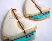 TOY SAILBOAT Sugar Cookie Party Favors, 1 Dozen