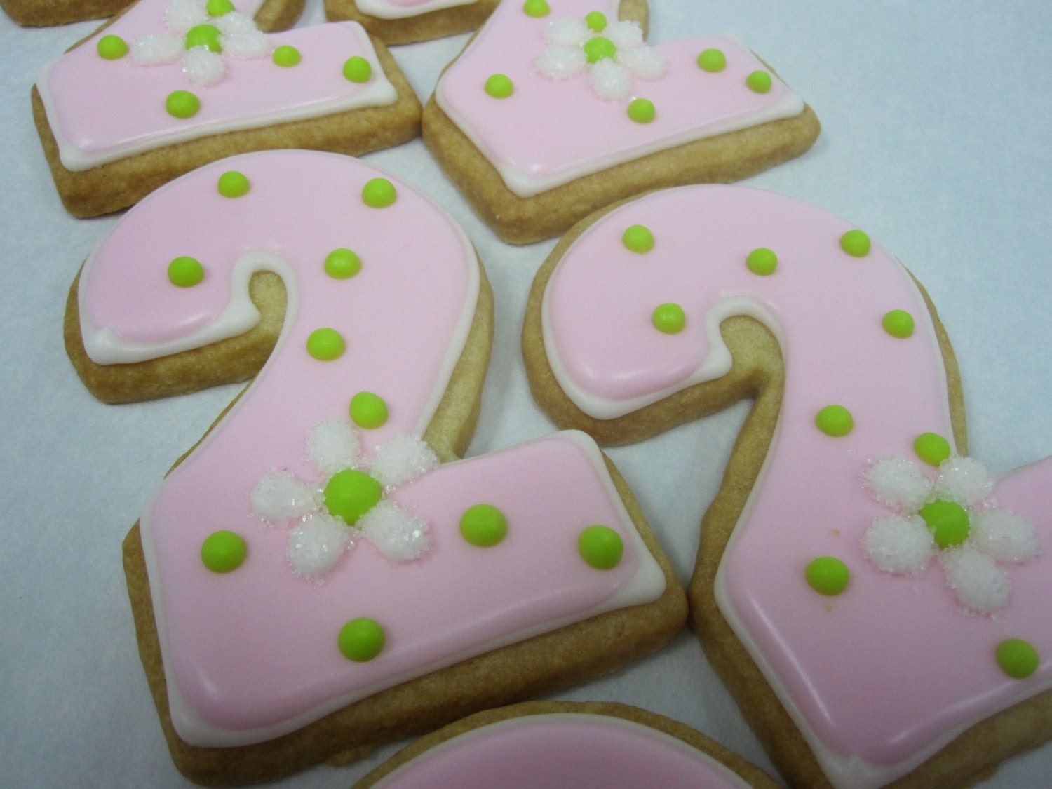 NUMBER TWO Sugar Cookie Party Favors, 1 Dozen