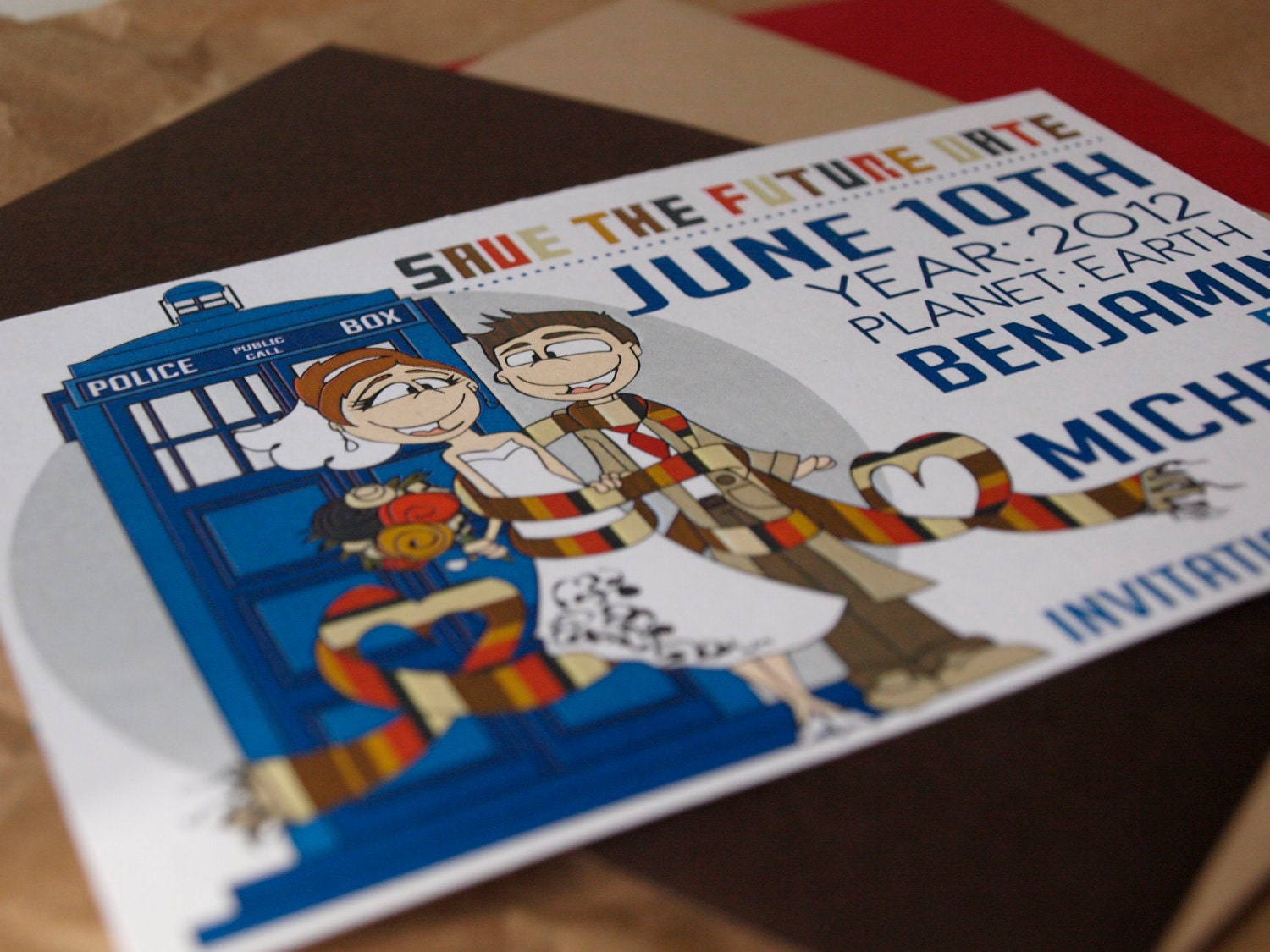 Dr Who Inspired Save the Dates ( Set of 20 )