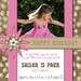 Sweet and Wild Animal Print Birthday Invitation