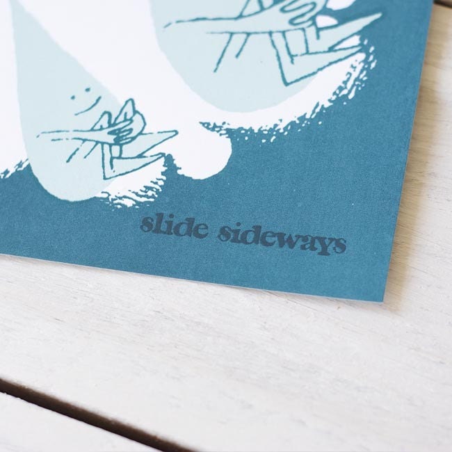 ON SALE - screenprinted poster - Raindrop Cannonballs
