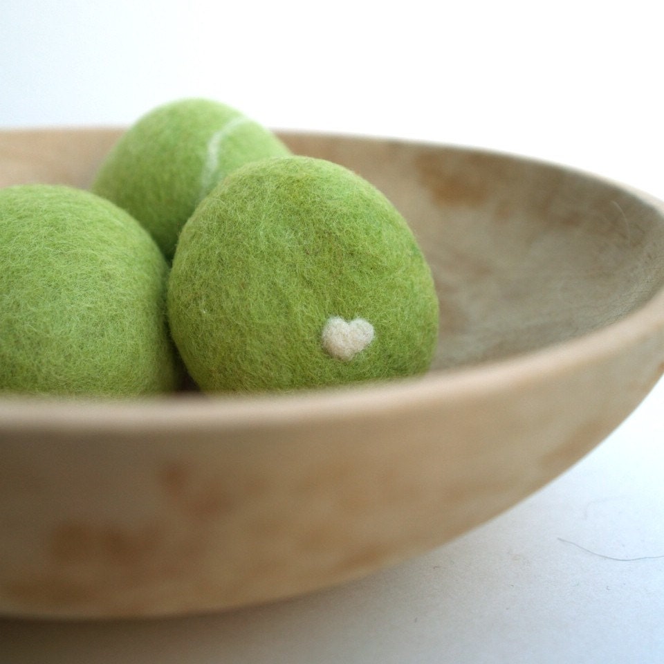 Felted Pebbles, rock stone wool felt moss green peridot home decor natural colorful housewarming gift paperweight dude gift covered