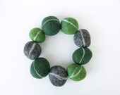 Felted Pebbles, rocks stones wool felt home decor natural colorful beach cottage paperweight dude minamilist urban chic unique 3 - Fairyfolk