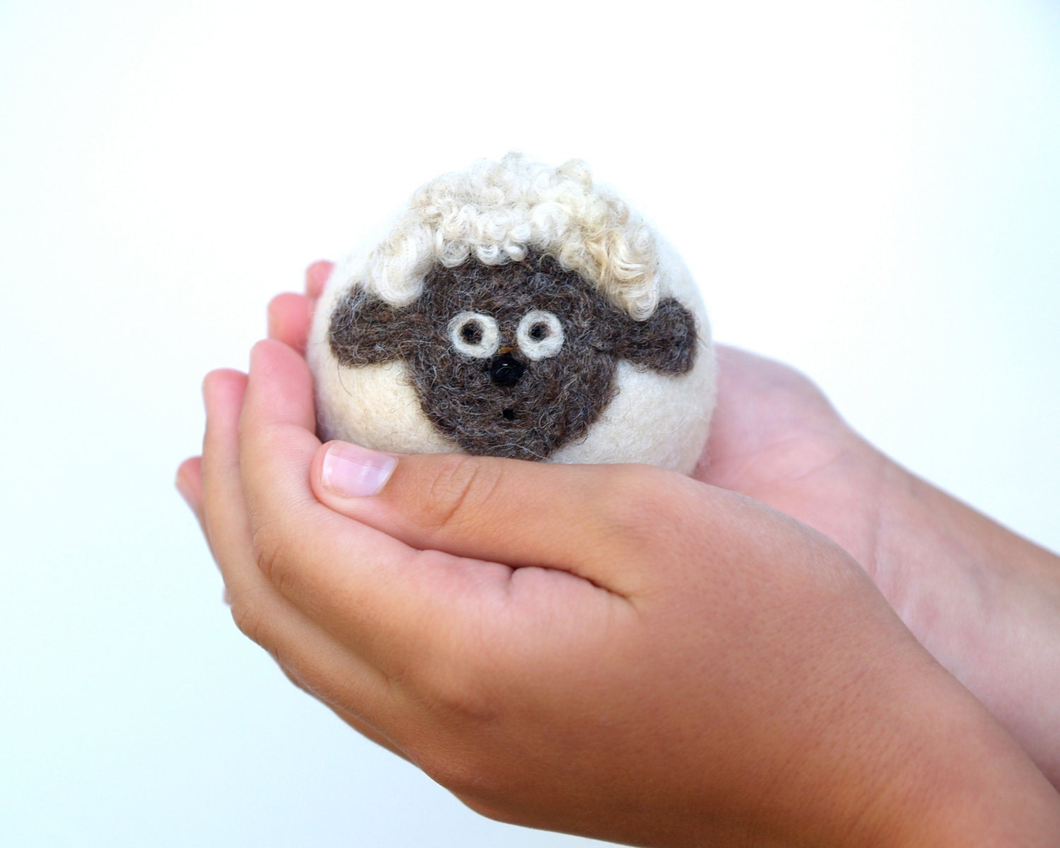Lamb Sheep Toy, wool felt waldorf white cute adorable animal children child kid pretend play soft plush boy girl birthday farm country