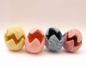 Wool Eggs For Easter Easter in Pastel Colors . Needle Felted Waldorf Toy