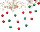 Christmas Tree Garland, Decorate your home for the Holidays with a Red and Green Christmas Banner, Festive Home Decor