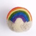 Learn How To Needle Felt a Rainbow Ball, Felting Kit, Detailed Tutorial on How to Make this Ball, Beginner Felted handmade Christmas Gift
