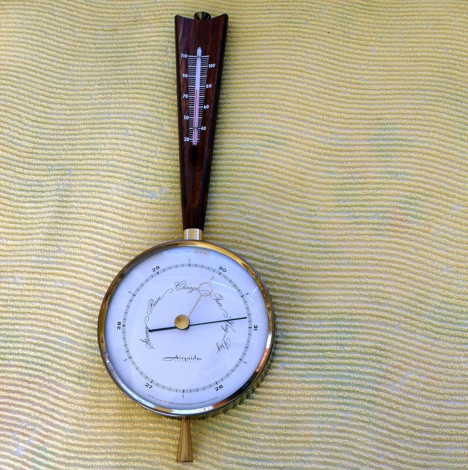 Vintage Airguide Temperature Barometer by nanascottagehouse