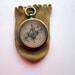 Antique Compass 1915 LEEDAWL Short and Mason Taylor Brass w/leather pouch