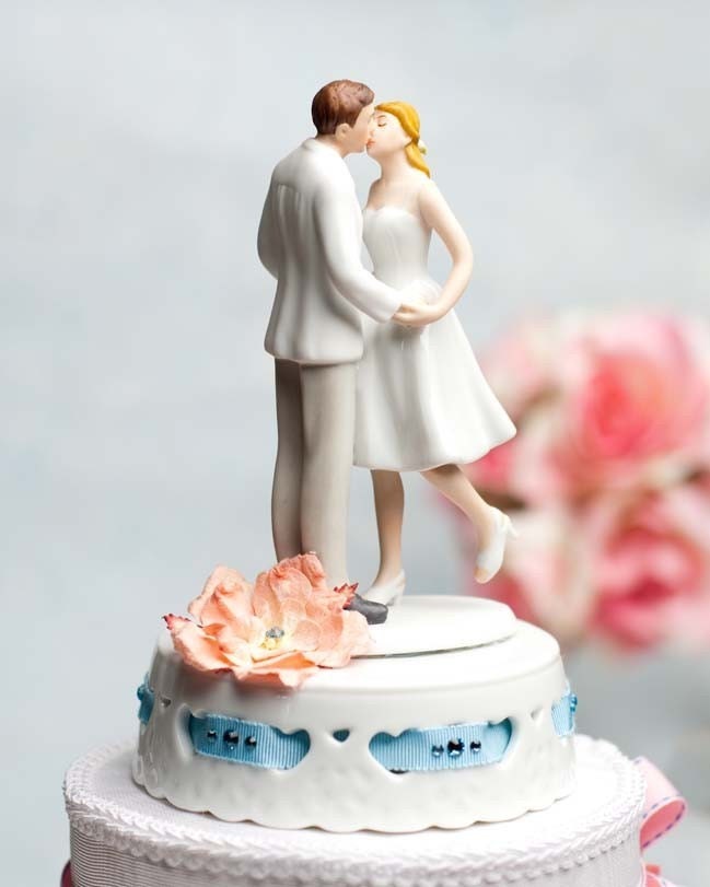 Adorable Leg Pop Ribbon Accent Cake Topper