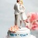 Adorable Leg Pop Ribbon Accent Cake Topper