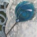 Peacock Hair Pins Set of Four - YOU CHOOSE - Wedding Accessory, Hair Feather, Hair Pins, Peacock Wedding, Unique Gift