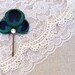 PETIT Peacock Hair Pin, Feather Hair Pin, Hair Feather, Hair Accessories - Ready to ship - unique gift idea - blue turquoise - boho