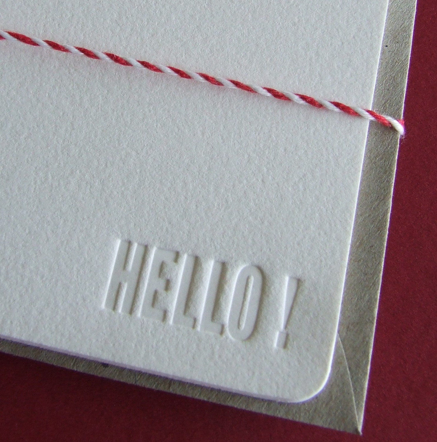 Debossed letterpress notecards