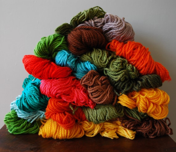 Lot of Vintage Aunt Lydia's RUG YARN 20 Hanks by