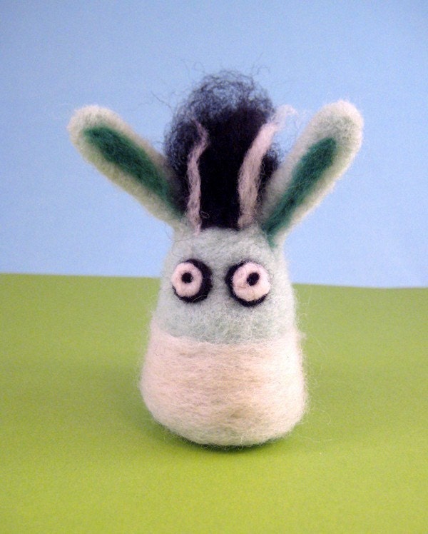 Bride of Frankenbun Needle Felted Doll
