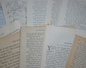 Vintage Book Pages HUGE Paper Epherma Pack 200 Sheets for Mixed-media Art, Papercrafting, Scrapbooking, Home Decor