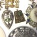 SALE Lot of 22 vintage medieval and asian charms, brooch and destash items 30s-80s