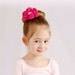 Hand Crocheted Flower Barrette-many colors available to order-MADE TO ORDER