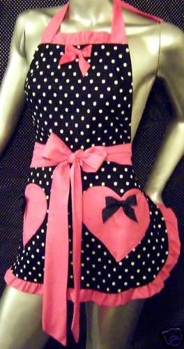 Plus Size Cupcake Apron With Hot Pink Lime Or By Undertheveil 8182