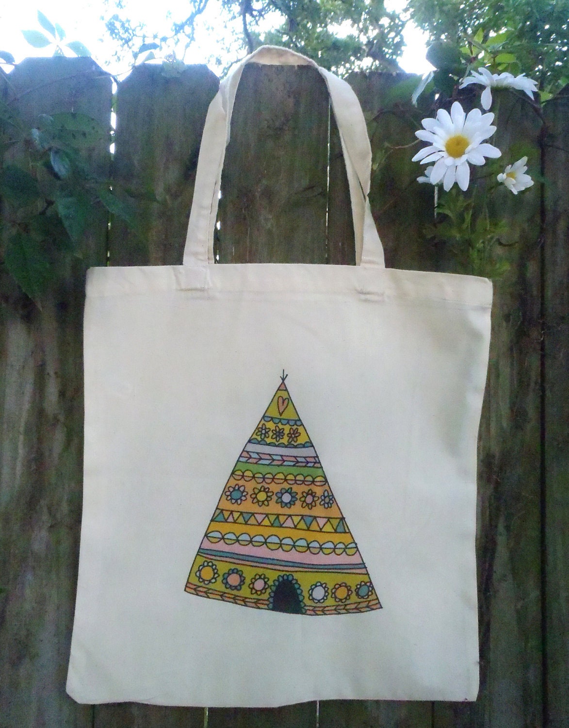 TeePee Love Adventure Tote Bag