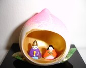 SALE - Miniature Japanese Hina Doll Figurine (Prince and Princess)