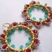 Statement Earrings, Beadwork, Dangle, Drop, Hoop Earrings, Festive, Holiday, Cocktail, Weddings, Bridal Accessories