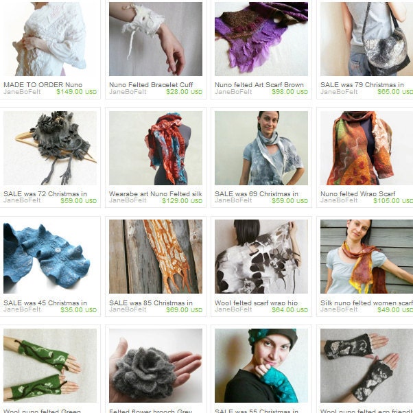 Felted cuff bracelet brown