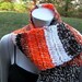Crochet Striped Scarf, Candy Corn Look