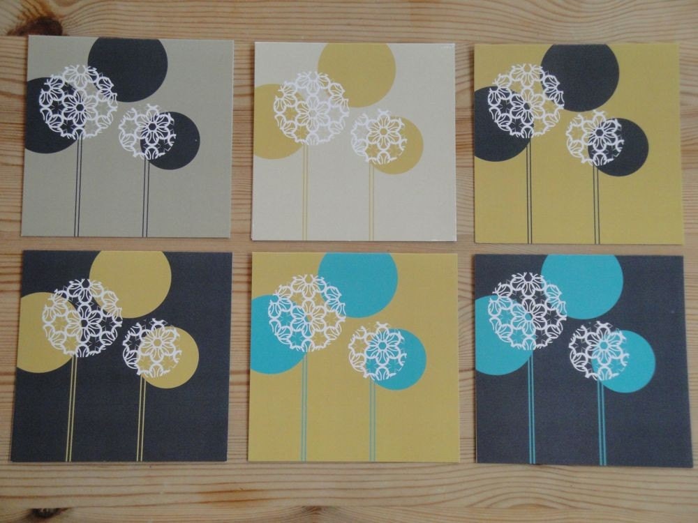 Doilies and Flowers - Set of 6
