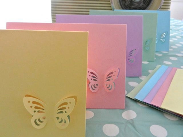 3D Butterflies cards