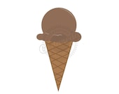 ice cream cone chocolate