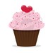 Valentine Cupcake Clipart