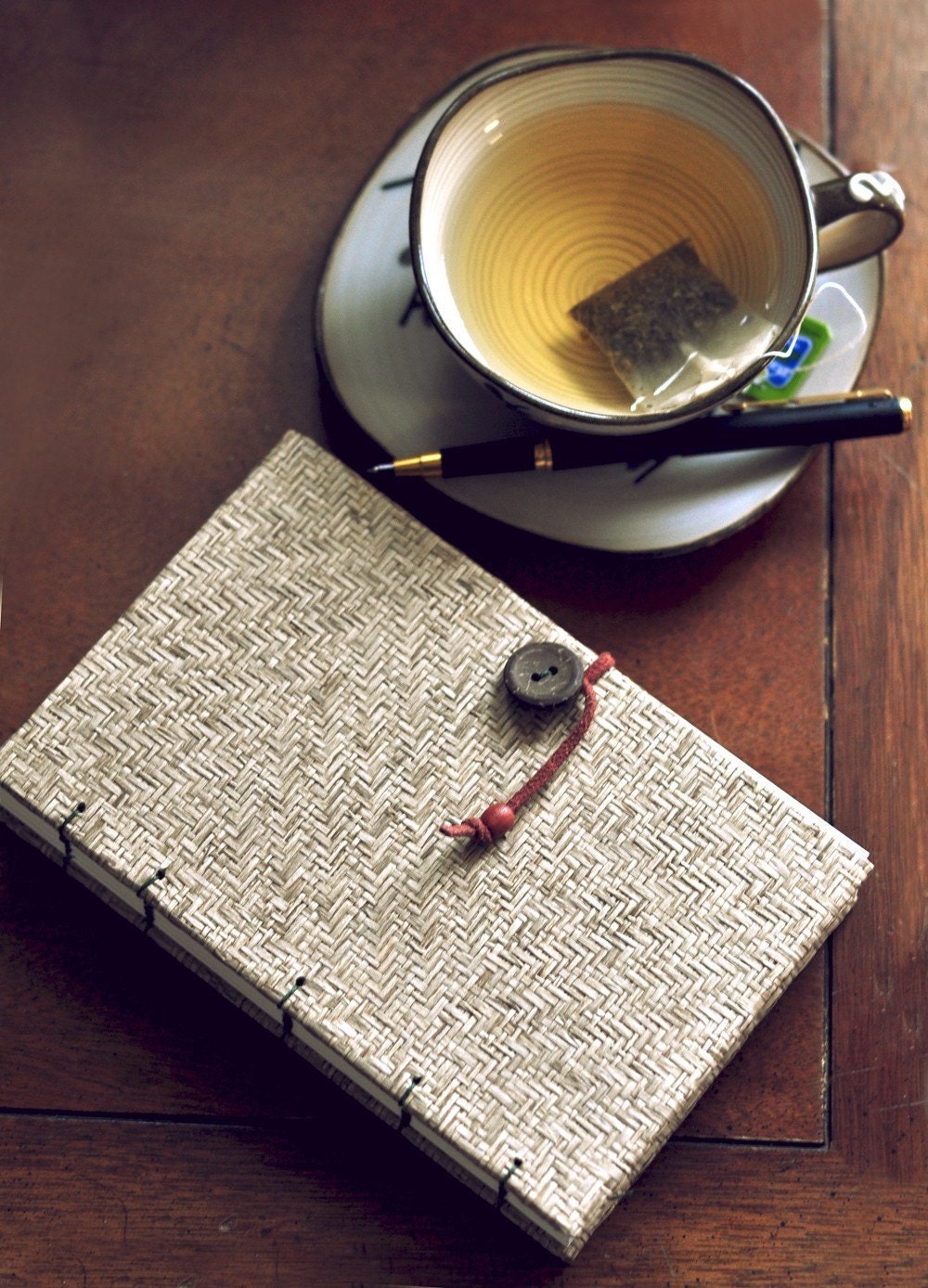 Letterpress Handmade Letterpress Dried Leaves Journal