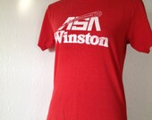 Vintage Slim-fit Tee ASA Winston Men's slow pitch Softball Tournament 1982