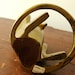 Vintage Sarreid kangaroo brass bookends
