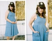 SALE Baby Doll Blue Dress