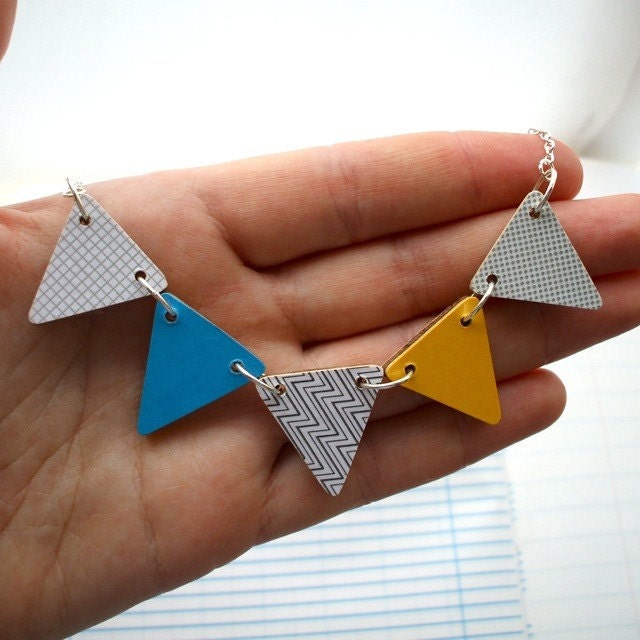 Bunting Necklace - Sun and Sea
